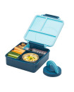 Bento Lunch Box w Insulated - Blue with Food Flask 